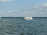 MS  BERLIN  kehrt von seiner fahrt auf den Schweriner See zur Anlegestelle der  Weien Flotte  zurck, BUGA 2009 Schwerin 16.09.2009