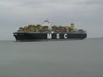Der Containerriese MSC Bari ...  Bj�rn-Marco Halmschlag 16.07.2011