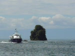 Navybusboot aufgenommen Unterwegs auf dem Genfersee in der Nhe von Villeneuve am 02.08.2008. 