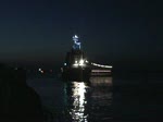 Das Auslaufen der MS Aida blu aus dem Kreuzfahrthafen WARNEM�NDE. ...