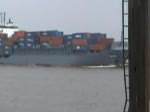 Die Alana beim verlassen des Hamburger Hafens am Willkommen Höft am 03.05.09 