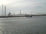 Front Falcon: 333 m lang , 58 m breit, auslaufend Europoort Rotterdam.