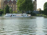 MS 'BERLIN' kehrt von seiner Ausflugsfahrt zur Anlegestelle der 'Wei�en Flotte' zur�ck, BUGA 2009 Schwerin 16.09.2009