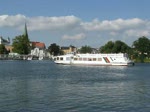 MS 'BERLIN' kreuzt von der Kulisse der Altstadt und dem Schlu�, BUGA 2009 Schwerin 16.09.2009