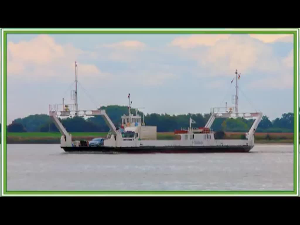 Eine Alternative zum Rügendamm und Rügenbrücke kann die Fähre Stahlbrode-Glewitz sein, um auf die Insel Rügen zu kommen (vor allem zur Ferienzeit). - 20.09.2013