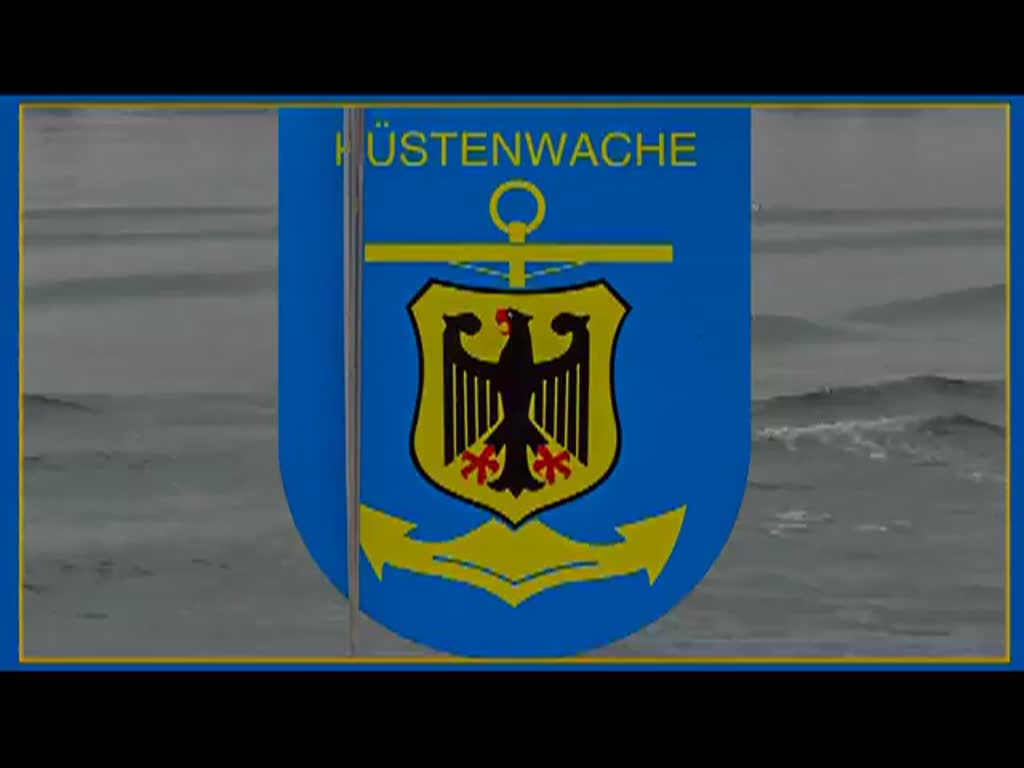 Kontroll- und Streifenboot BP 64  Börde  auf Fahrt in den Stadthafen von Greifswald Wieck. Am Schluss noch einen kurzen Kammeraschwenk über Fischereihafen und Segelschulschiff  Greif . - 26.02.2014 