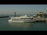 Bodensee 2008 - Von der F�hre  Euregia  Friedrichshafen-Romanshorn l�sst sich der Schiffsbetrieb im Friedrichshafener hafen sehr sch�n beobachten.