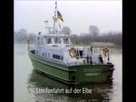 Grenzboote auf der Elbe - Raum Bleckede / Boizenburg.