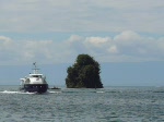 Navybusboot aufgenommen Unterwegs auf dem Genfersee in der Nhe von Villeneuve am 02.08.2008.