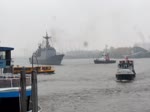 ROKS CHUNG MU GONG YI SUN SHIN (DDH-975) am 9.11.2018, Hamburg auslaufend, kurz nach dem Ablegen von der Überseebrücke auf der Elbe Höhe Landungsbrücken /  Zerstörer der