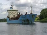 Der Tanker Nyborg Maersk IMO-Nummer:9322695 Flagge:Dänemark Länge:144.0m Breite:23.0m Baujahr:2007 Bauwerft:Jiangnan Shipyard Group,Shanghai China passiert auf dem Nord-Ostsee-Kanal die